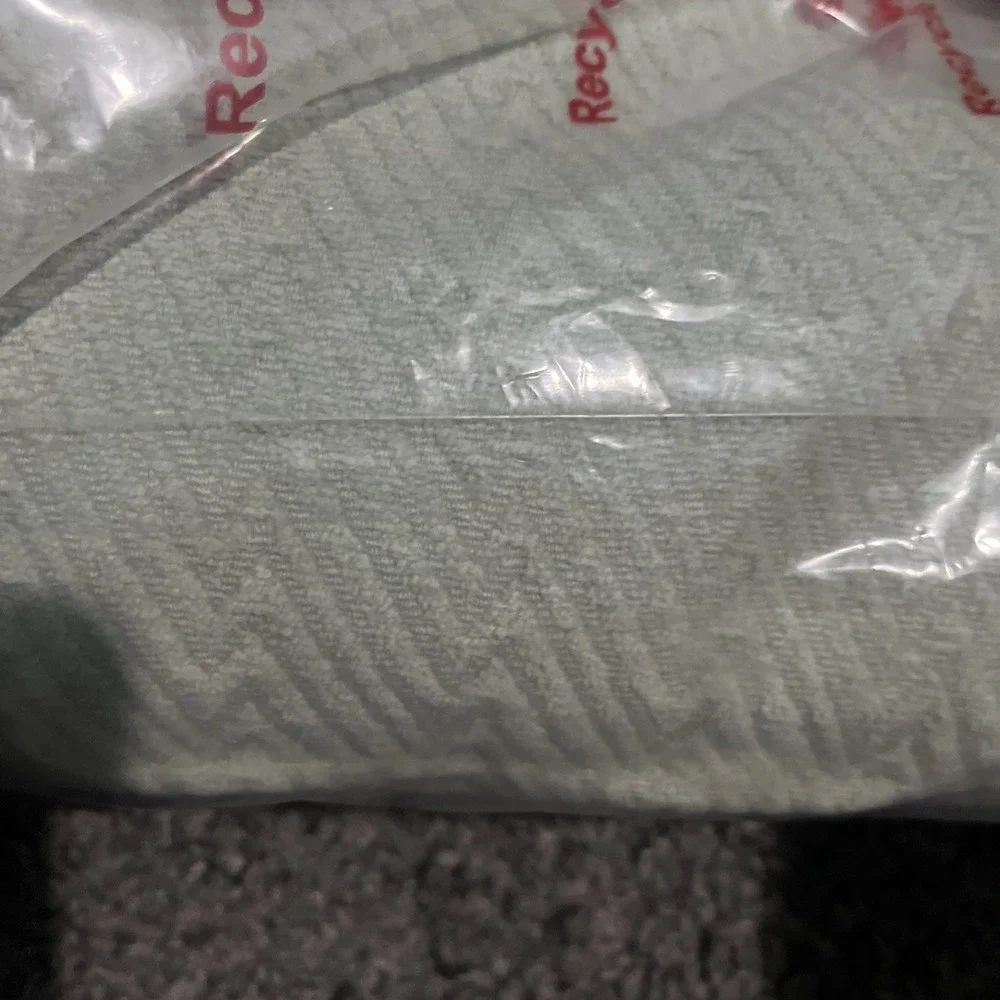 Sage Green Ruffled Edge Lumbar Support Pillow With Removable‎ Cover Brand New